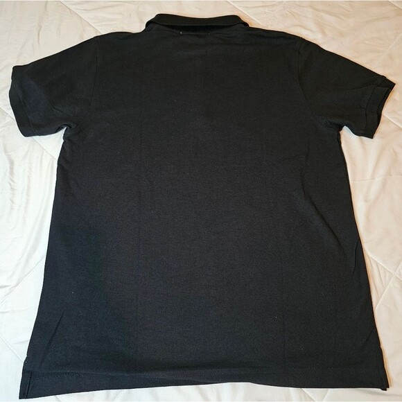 Ladies Medium Port Authority Black Short Sleeve Classic Polo Collared Shirt - Picture 6 of 8